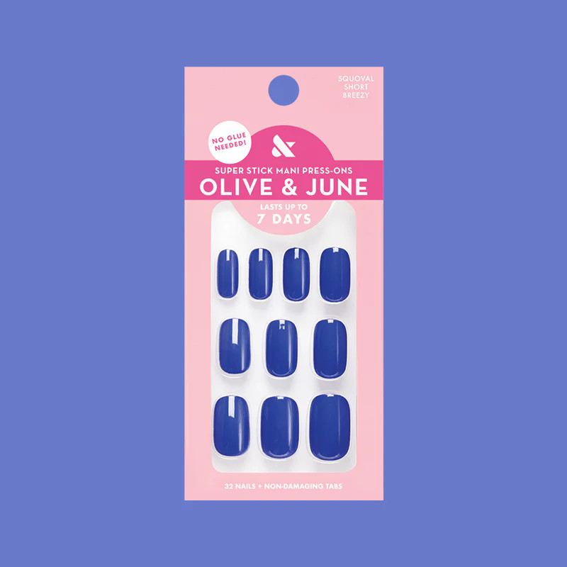 Breezy | Short | Squoval - Tab Press-On | Olive & June