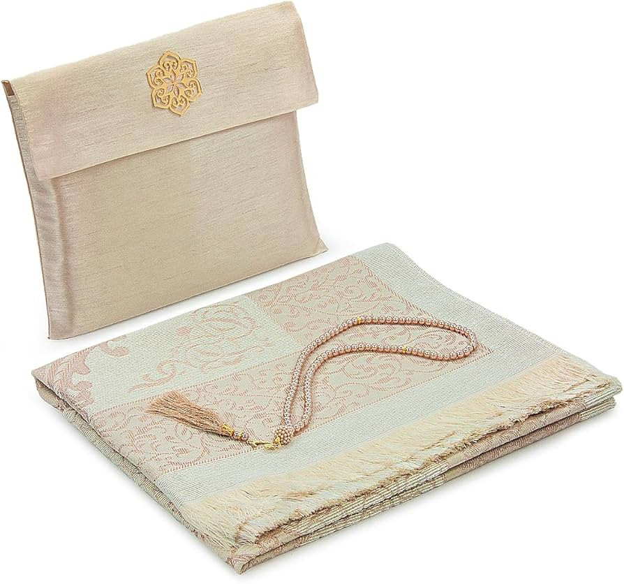 ihvan Online Muslim Prayer Rug and Beads with Elegant Slub Fabric Bag | Janamaz | Sajadah | Soft ... | Amazon (CA)