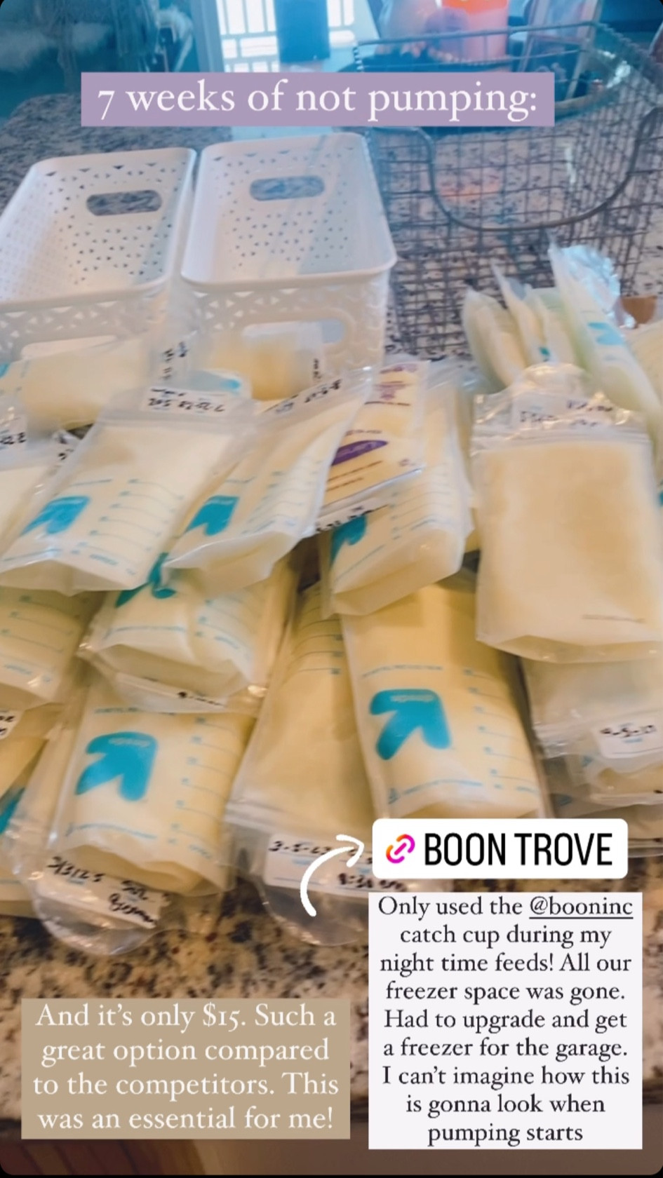 I used this every night for Hayden’s feedings and got this much in just 7 weeks. This is an absolute must! 

#LTKbaby