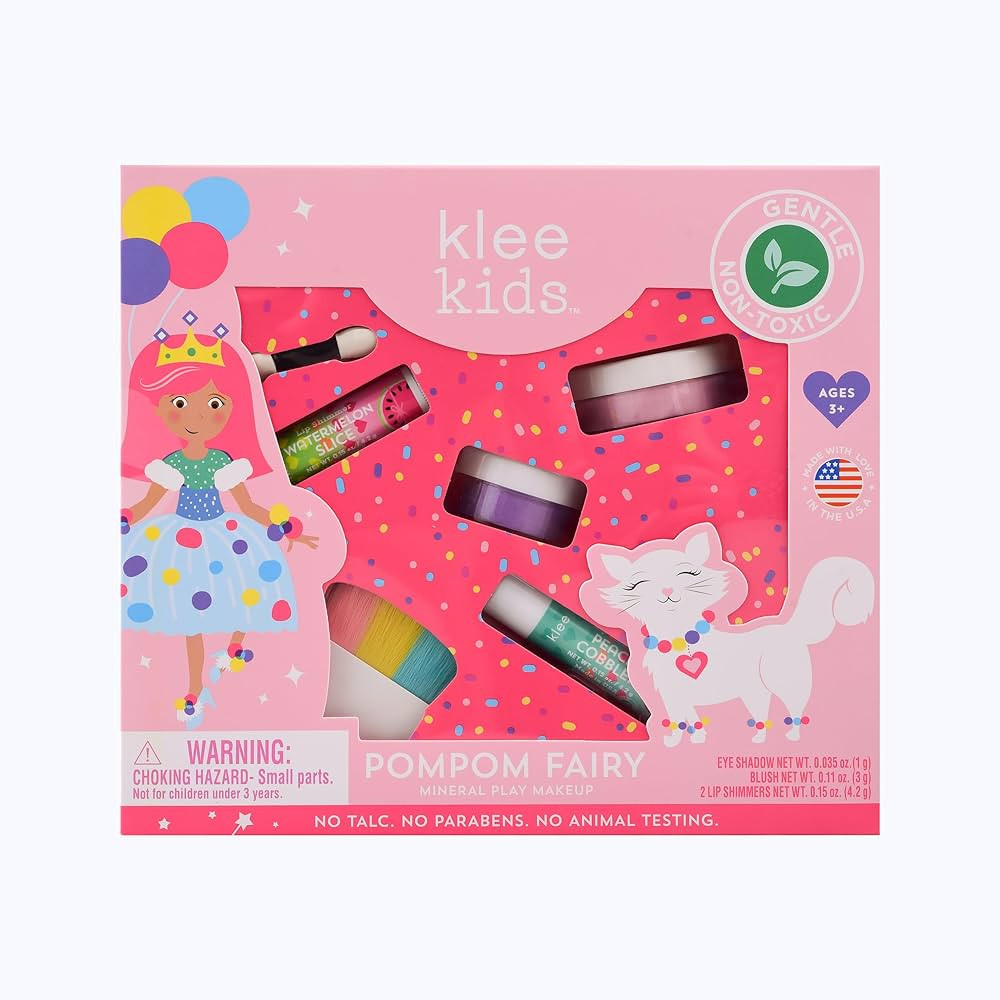 Luna Star Klee Kids Play Makeup Kit. Gentle and Non-Toxic. Kid-Friendly. Made in USA. (Pom Pom Fa... | Amazon (US)