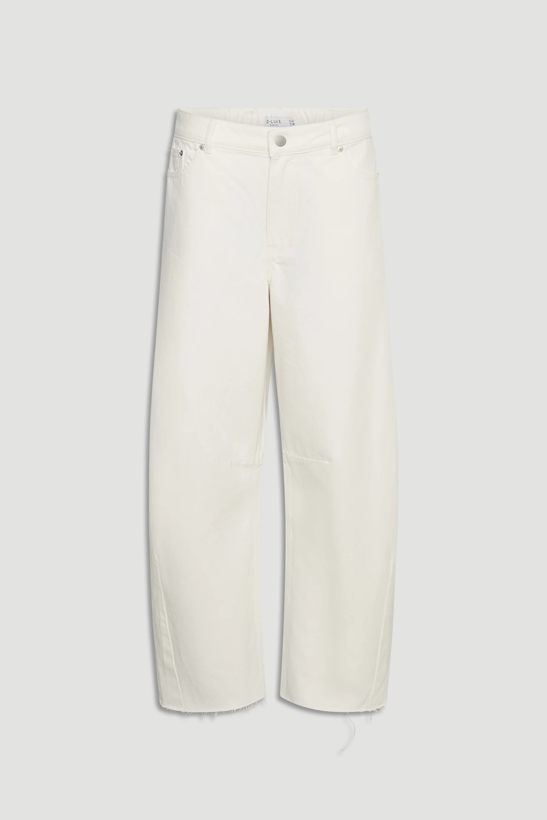 D-Luxe Horseshoe Jean - White | DECJUBA