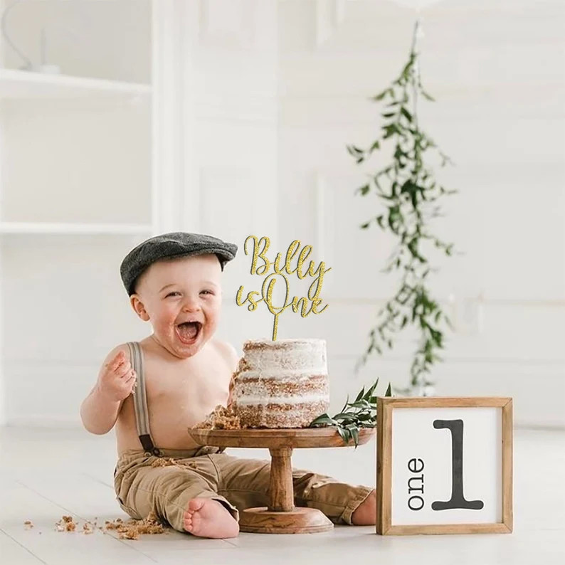 One Cake Topper . First Birthday Cake Topper . ONE Smash Cake Topper . Baby Birthday Cake Topper ... | Etsy (US)