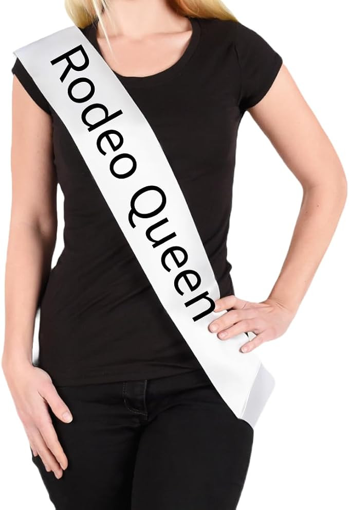 Rodeo Queen Sash for Girls. Cowgirl Western Country Girl Yeehaw Princess | Amazon (US)