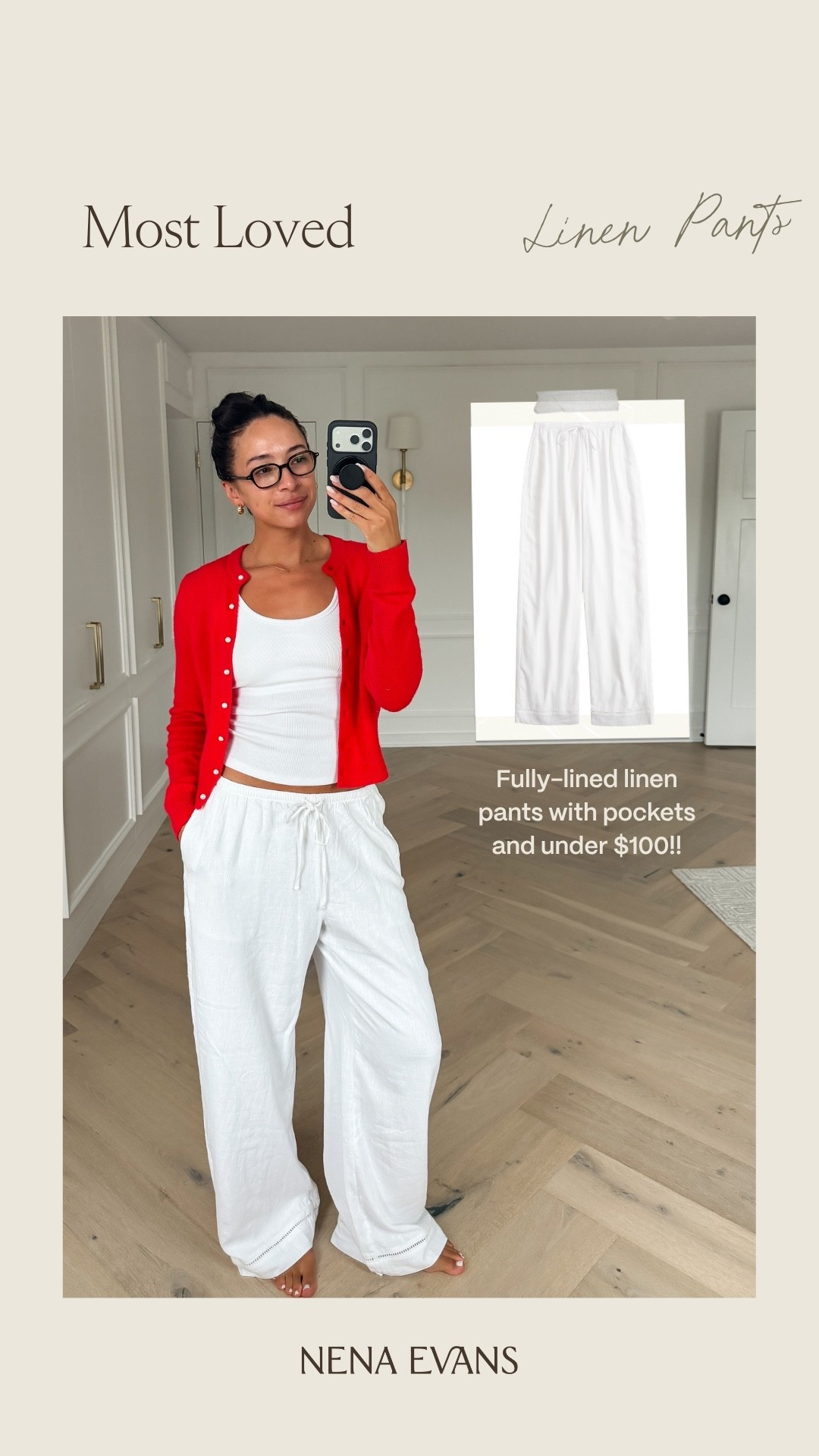 Most loved last week 🤍 This cardigan is SO soft and the bright red color is so fun for summer! Wearing size S white tank, size M long linen pants (fits TTS but I’ve had them for almost a month now and my size has changed since so the medium fits looser and I could probably use a Small long) and size S red cardigan 

summer outfit, summer style, mom outfit, postpartum outfit, weekend outfit, casual outfit, lunch outfit, errands outfit, vacation outfit

#LTKSeasonal