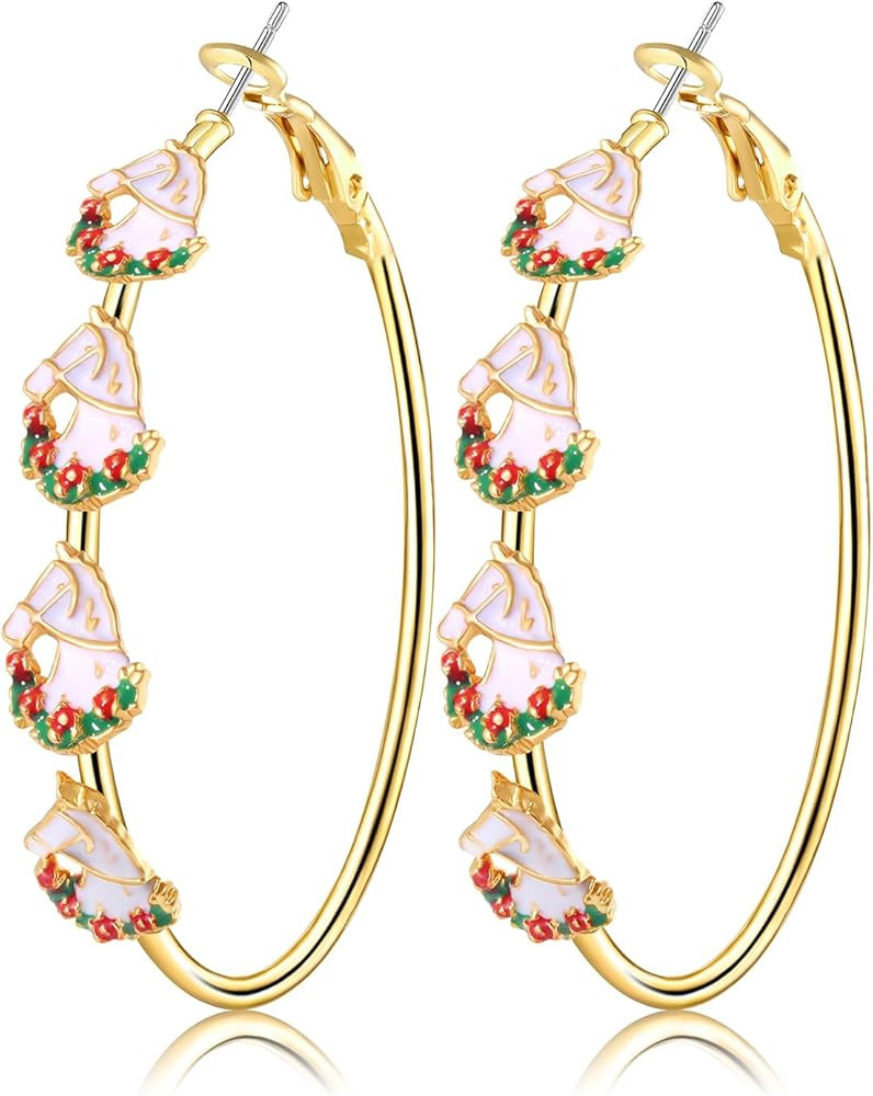 Kentucky Derby Earrings for Women Race Horse Riding Suit Horseshoe Hoop Earrings Kentucky Derby O... | Amazon (US)