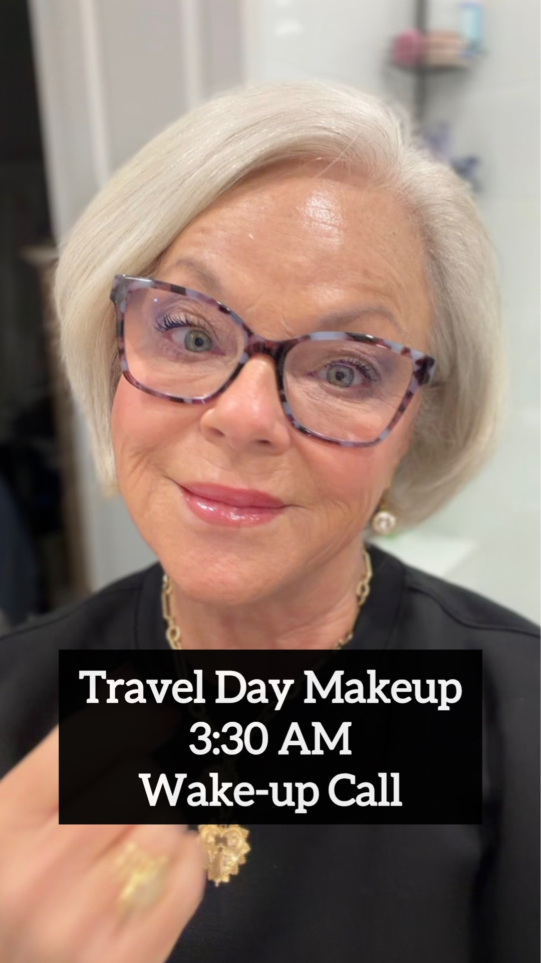 Travel day makeup ✈️💄 3:30 AM wake-up call and we’re getting glam! 😂✨ Keeping it fresh, comfortable, and ready for a full day of travel.

Are you a full glam or minimal makeup person when you travel? 👀💄✈️

#LTKgrwm #LTKU #LTKOver40