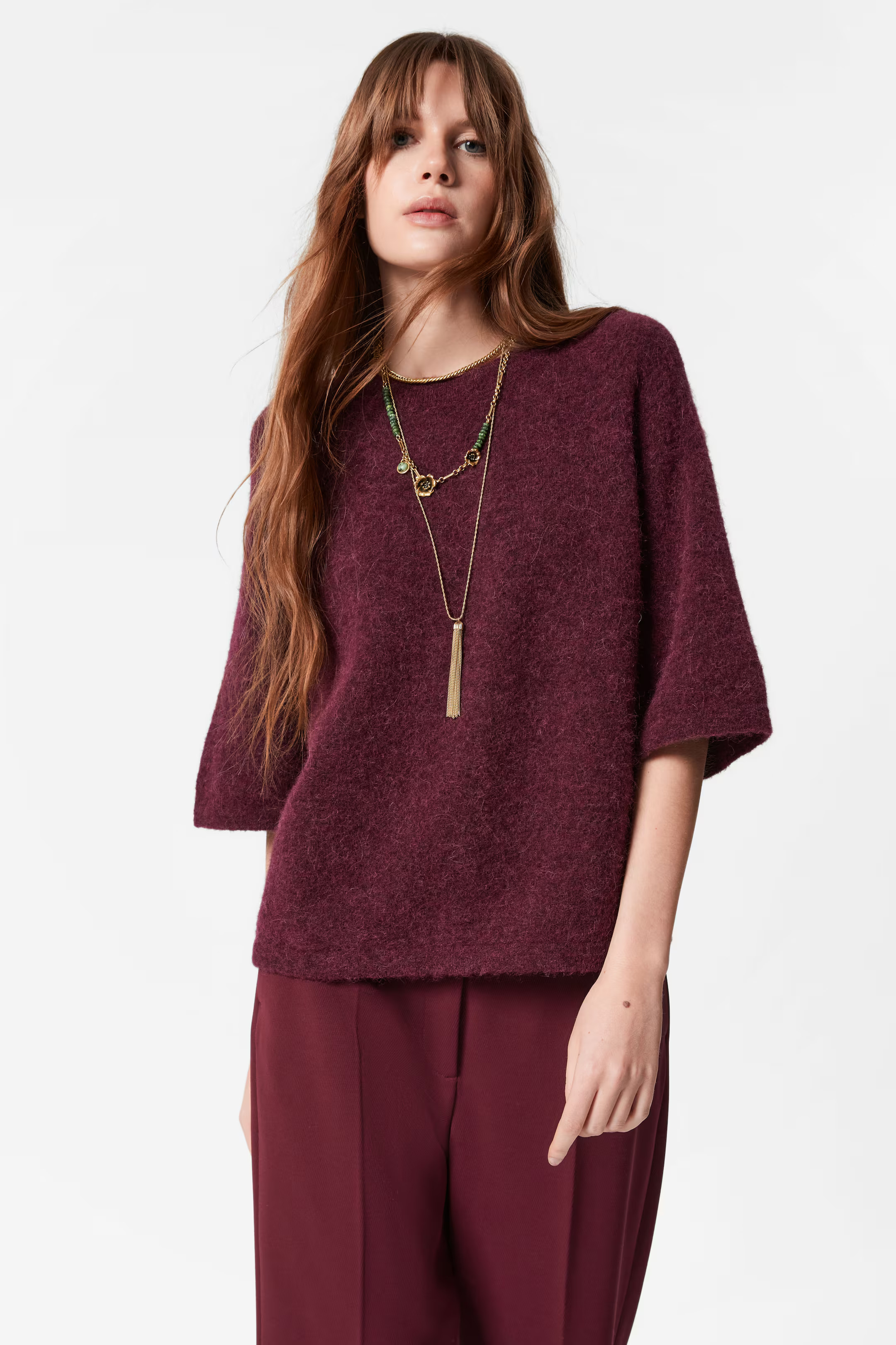Alpaca-Blend Knitted Top | H&M (UK, MY, IN, SG, PH, TW, HK)