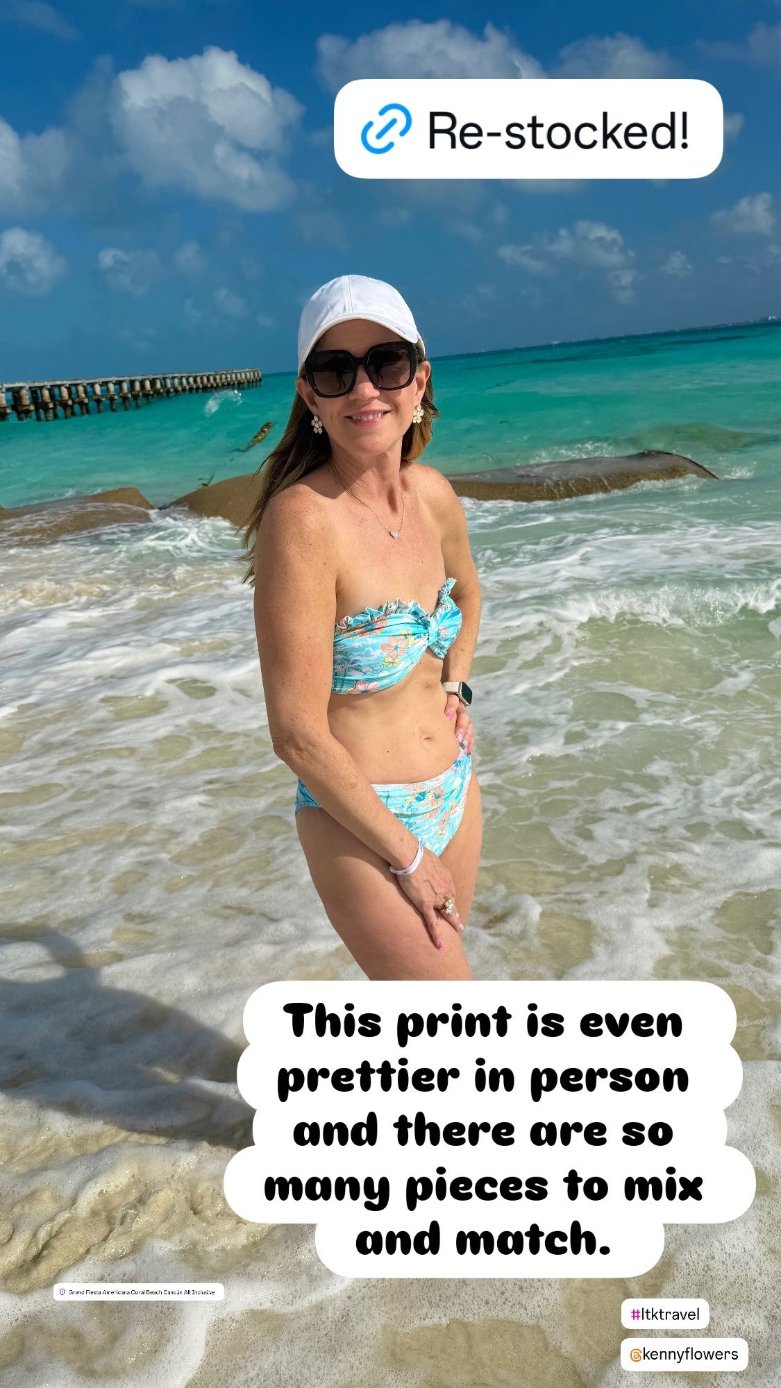 Swim 

One of my favorite vacation looks 💙

Wearing a S in top and M in bottom. 

This print is even prettier in person and there are so many pieces to mix and match.

So excited this collection is back in stock!

matching vacation outfits
couple beach outfits
resort swim 
vacation swimwear 
matching family outfits
family matching 
tropical vacation style
resort wear outfits
beach outfit ideas women
coordinated outfits couple
swimwear outfit ideas
vacation style women
island outfit inspiration

#vacationstyle #resortwear #beachstyle
#matchingoutfits #couplestyle #tropicalvibes
#ltkstyle #ltkfinds #summerstyle
#travelstyle #islandstyle #vacationoutfits #kennyflowers #ltkswim

#LTKOver40 #LTKTravel #LTKSeasonal