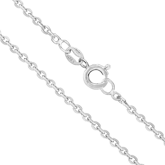 Honolulu Jewelry Company Sterling Silver 2mm Cable Chain, 14" - 36" | Amazon (US)