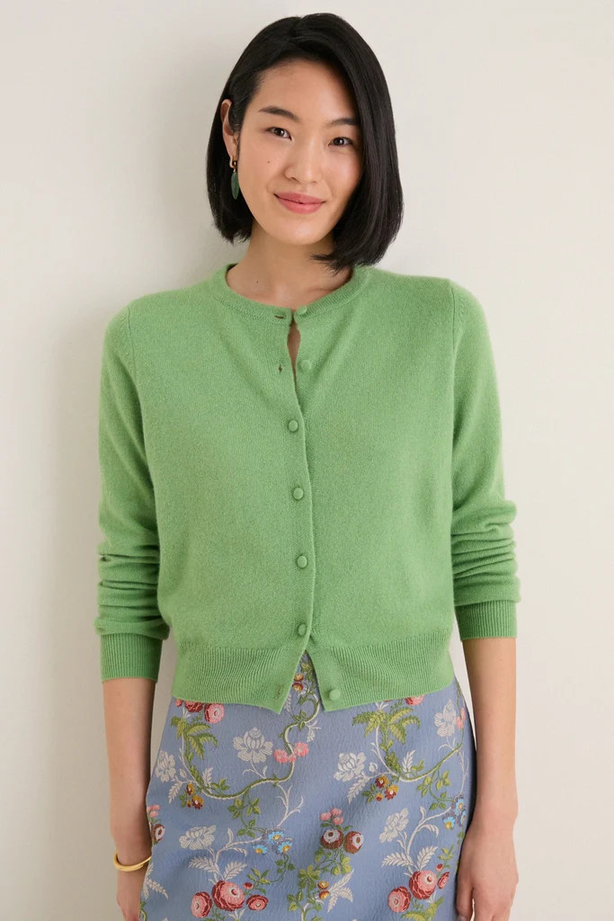 Pistachio Cashmere Riley Cardigan | Tuckernuck (US)