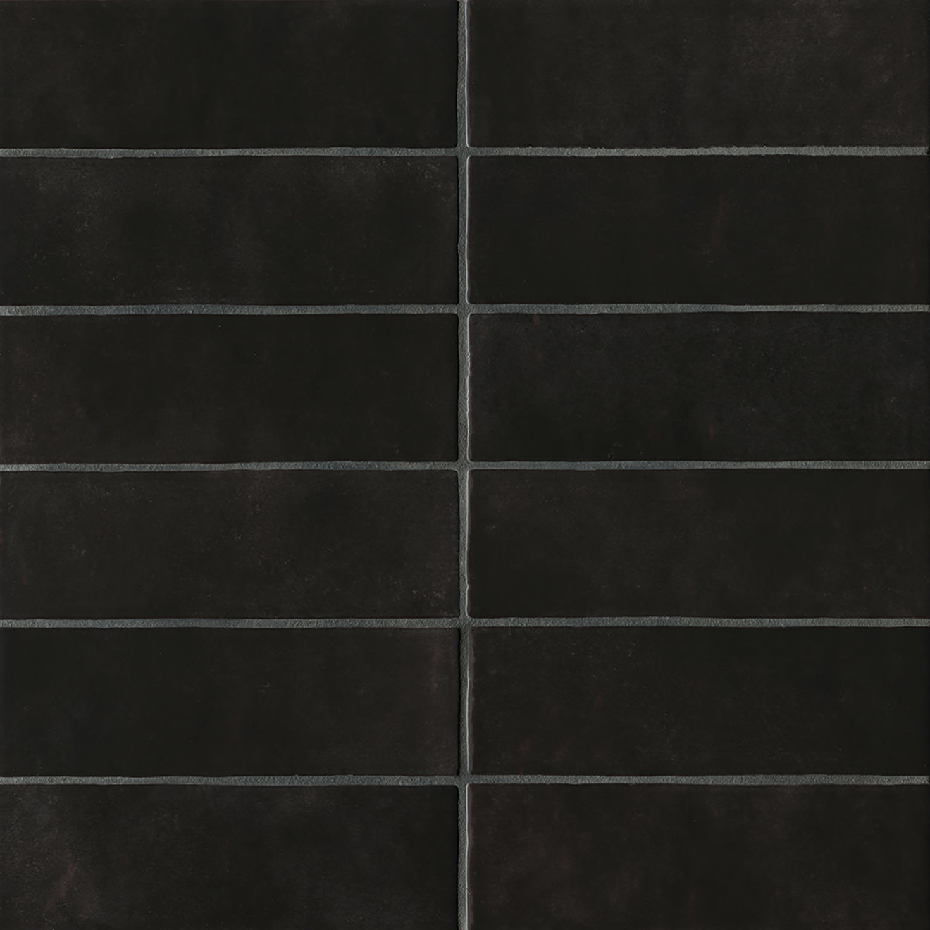 Cloe 2.5" x 8" Ceramic Tile in Black | Bedrosians Tile & Stone