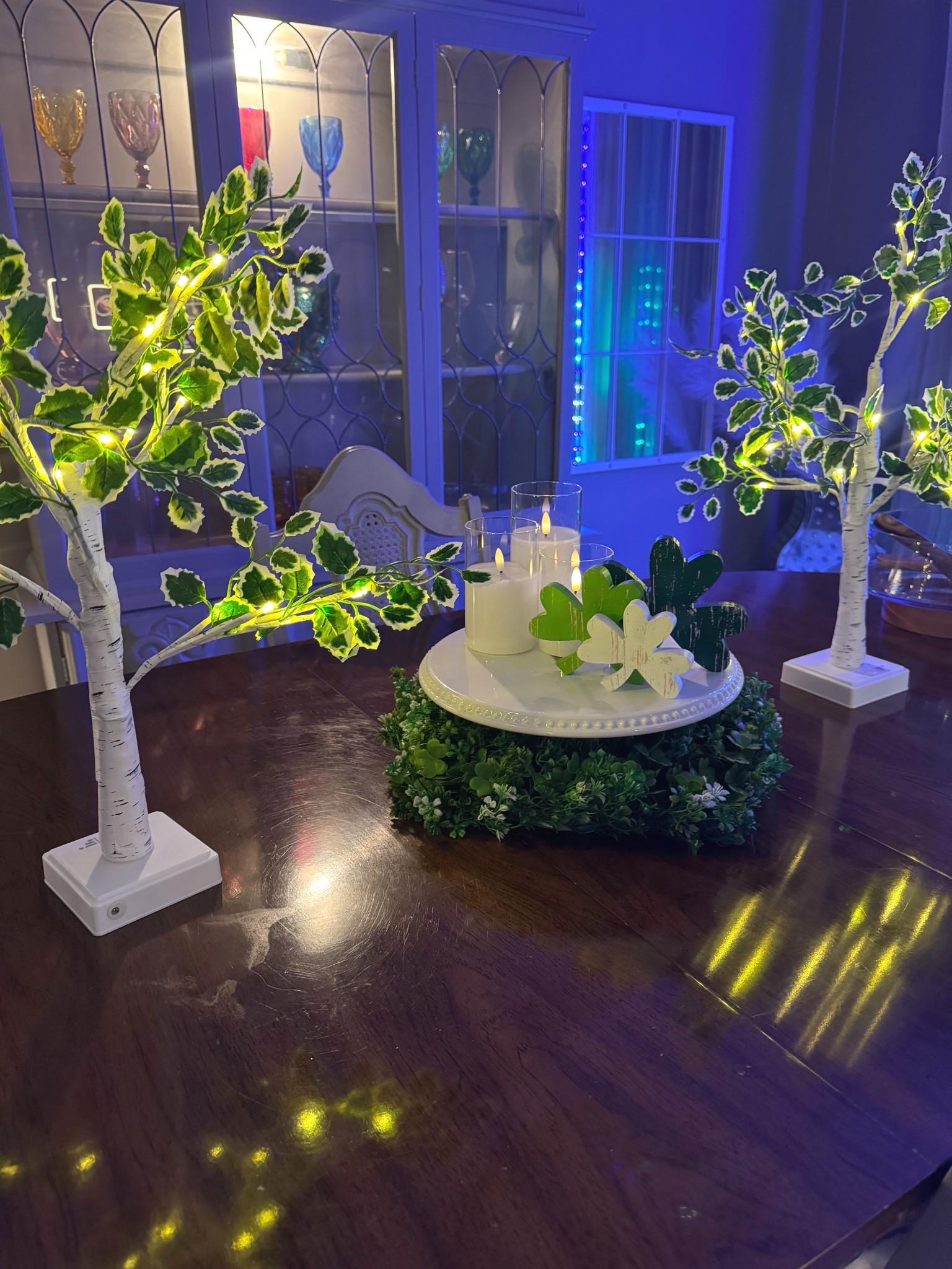 Here is the full view of my dining room table for St. Patrick’s Day! I love the touches of shamrocks as well as the green. Also makes it feel like spring! • St Patrick’s day decor • st Patrick’s day home decor • spring decor 

#LTKHome #LTKSeasonal #LTKFindsUnder50