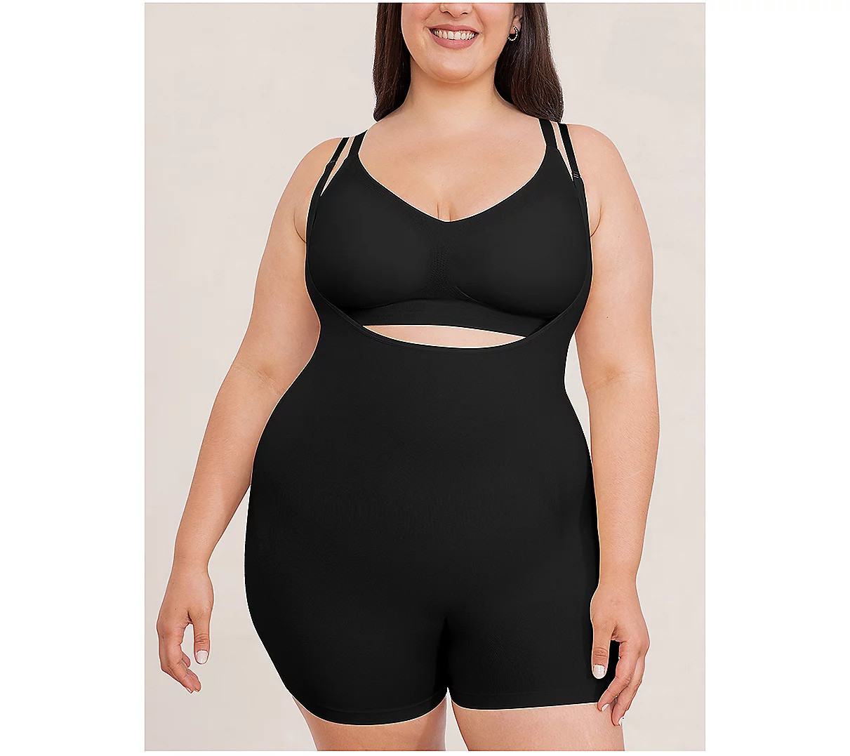 Shapermint Open Bust Bodysuit Shaper | QVC