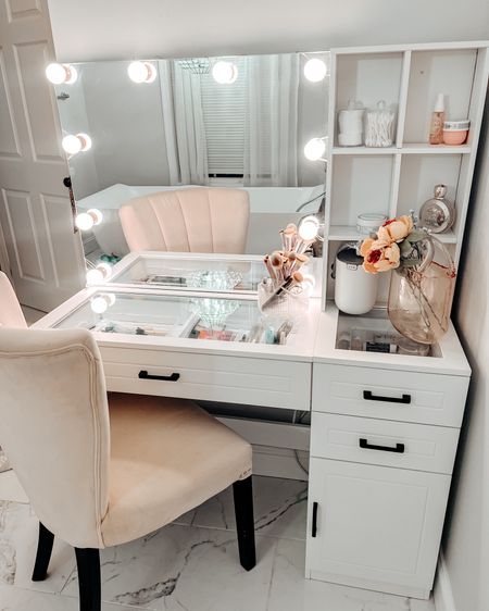 Make up vanity from amazon. I love how this turned out so much space, glass top to see your products, and shelf, so much space for my beauty products. 




Wedding guest dress, swimsuit, white dress, travel outfit, country concert outfit, maternity, summer dress, sandals, coffee table,

#LTKBeauty #LTKHome #LTKSeasonal