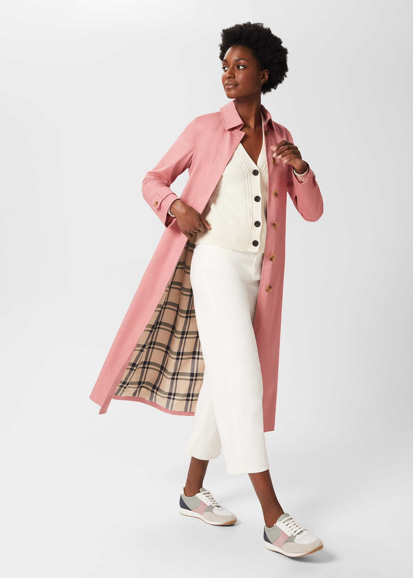 Hobbs Women's Sophie Trench - Pink | Hobbs