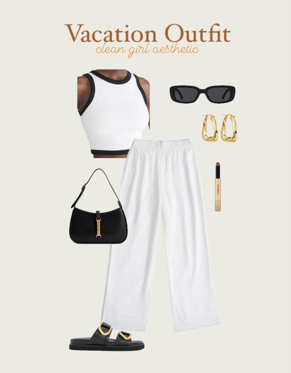 spring outfits, spring outfits 2024, spring outfits amazon, spring fashion, march outfit, casual spring outfits, spring outfit ideas, cute spring outfits, cute casual outfit, date night outfit, date night outfits, vacation outfit, resort outfit, spring outfit, resort wear, ringer tank, clean girl aesthetic, abercrombie spring, linen pants, linen pants outfit, black and white outfits, black sandals, black shoulder bag, black bag, black purse, gold earrings, black sunglasses, amazon sunglassess

#LTKfindsunder100