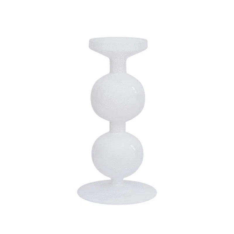 8.45'' H Glass Tabletop Candlestick | Wayfair North America