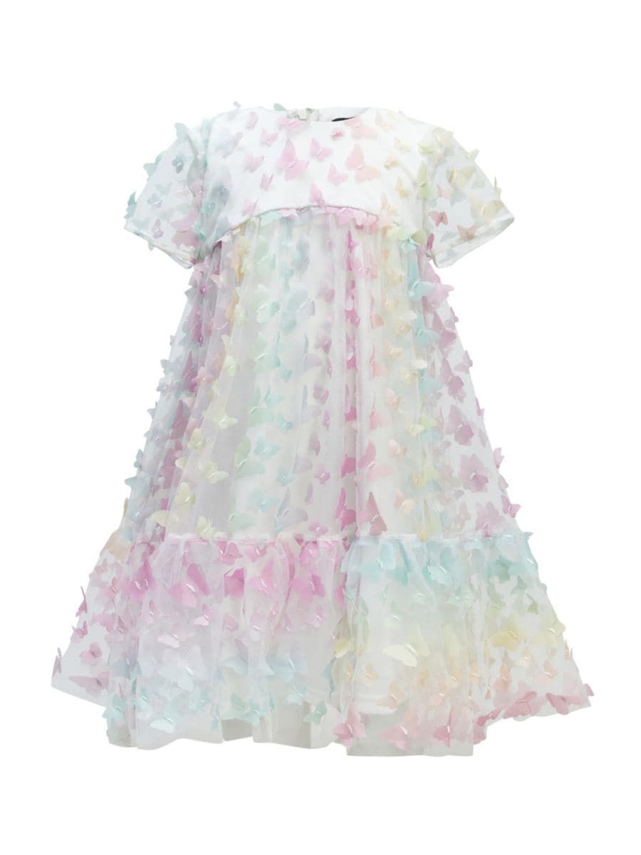 Shop Bardot Junior Girl's Butterfly Appliqué Dress | Saks Fifth Avenue | Saks Fifth Avenue