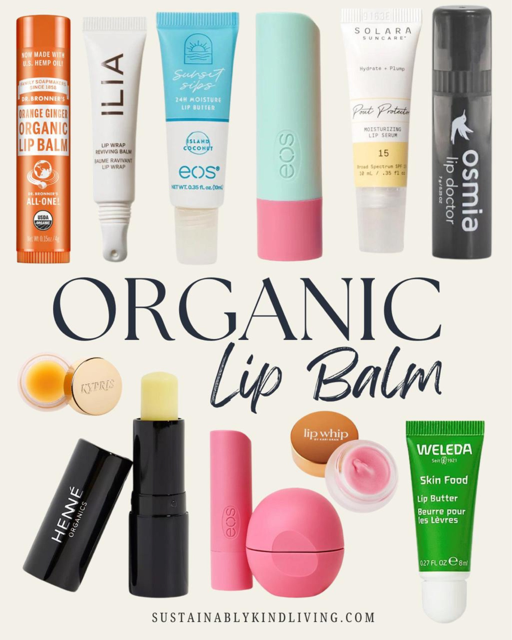 Organic lip balm options! 👄 Organic lip balm, best organic lip balm, organic lip balm brands 

#LTKBeauty