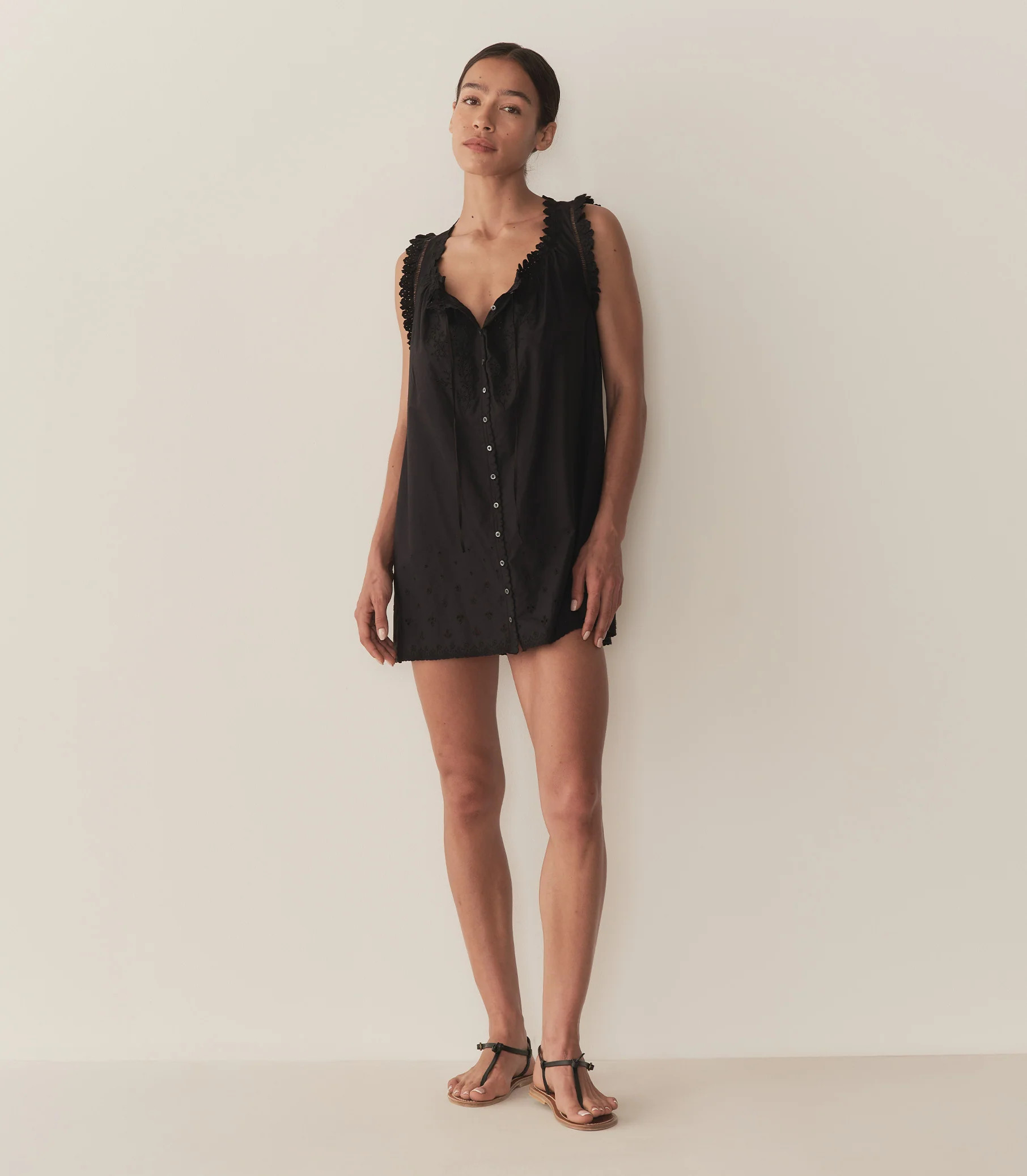 Nessie Dress - Black | DÔEN | DOEN