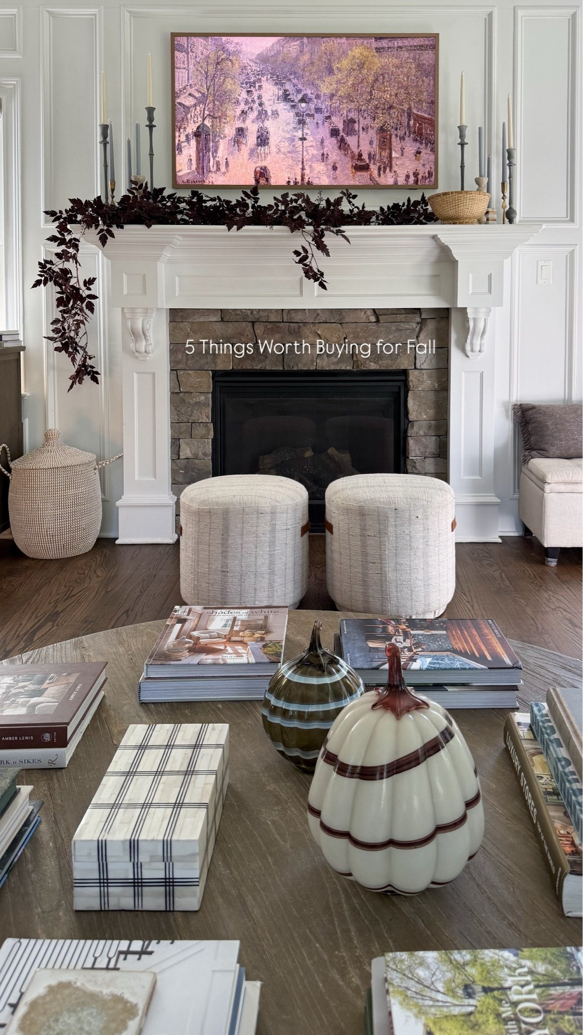 5 purchasing worth making to help transition your home for fall! 

Seasonal branches that look and feel so realistic, you’ll use them for years to come! Affordable linen throw pillows in the prettiest chocolate brown. A cordless lamp that you can take anywhere available in a rainbow of colors. A photo printer that prints pictures directly from your phone to make updating frames or gifting a breeze! Seasonal garland (on sale!) that I bring out every single year.