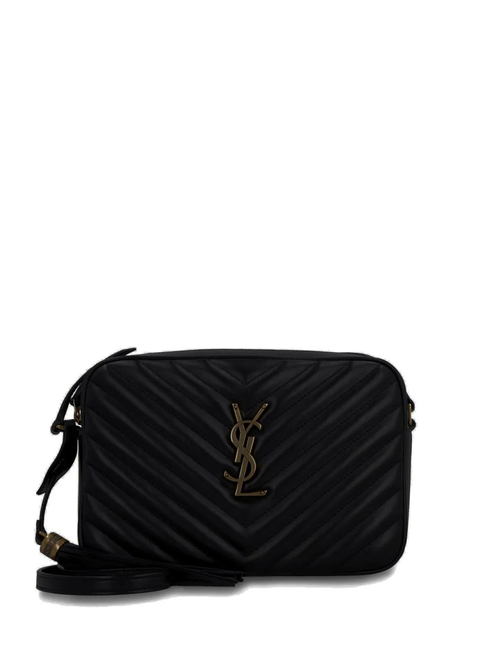 Saint Laurent Lou quilted messenger bag - Black | Farfetch Global