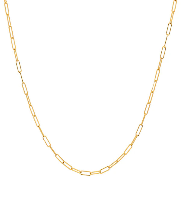 14k Gold Open Link Chain Necklace | Zoe Lev Jewelry