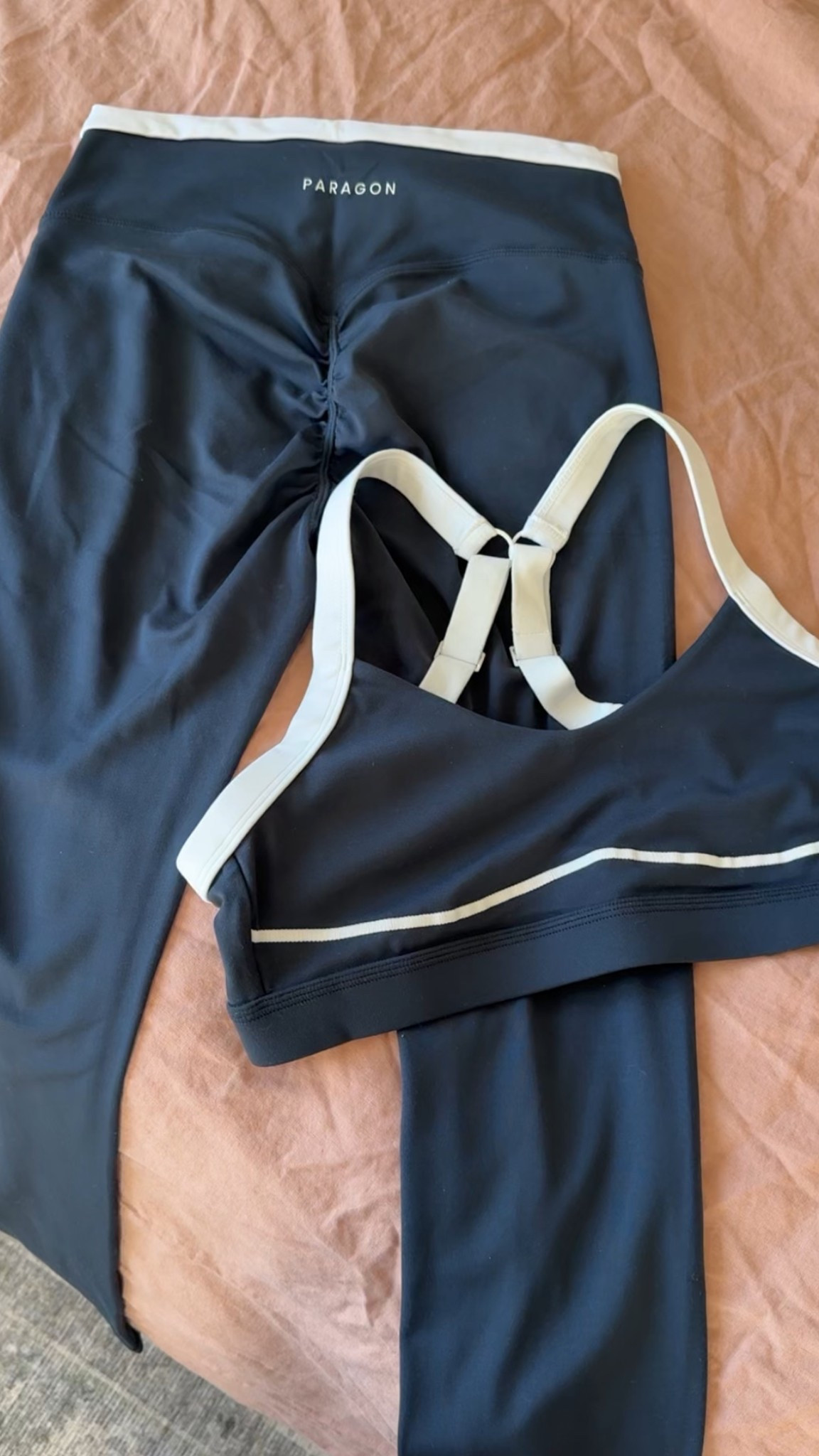 Fav paragon set!! Code BALANCEDBRITT 💗 to save! Support bra for a DD!! Supports your chest in workouts so well! L in both!! 

#LTKActive #LTKValentine #LTKfitnessgoals