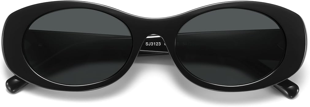SOJOS Oval Polarized Sunglasses for Women Men Acetate Frame UV Protective Shades SJ3123 | Amazon (US)