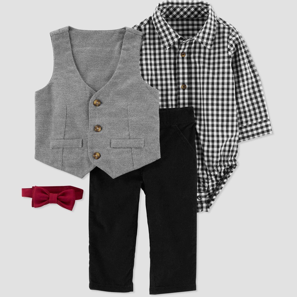 Carter's Just One You®️ Baby Boys' Vest & Bottom Set - Gray | Target