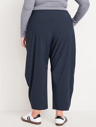 High-Waisted SleekTech Barrel Ankle Pants | Old Navy (US)