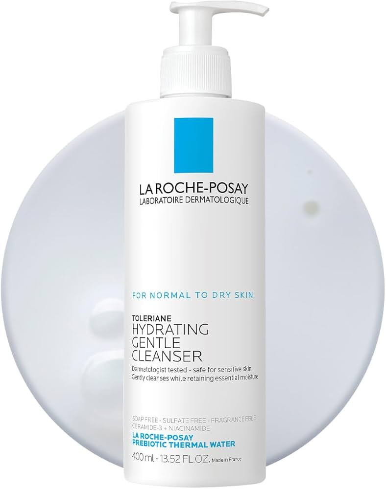 La Roche-Posay Toleriane Hydrating Gentle Face Cleanser, Hydrating Facial Cleanser With Niacinami... | Amazon (US)