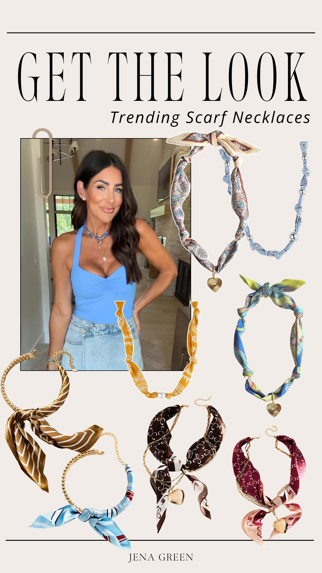 Scarf Necklaces | Bandana Necklaces | Spring Trends | Spring Fashion 

 #LTKSeasonal