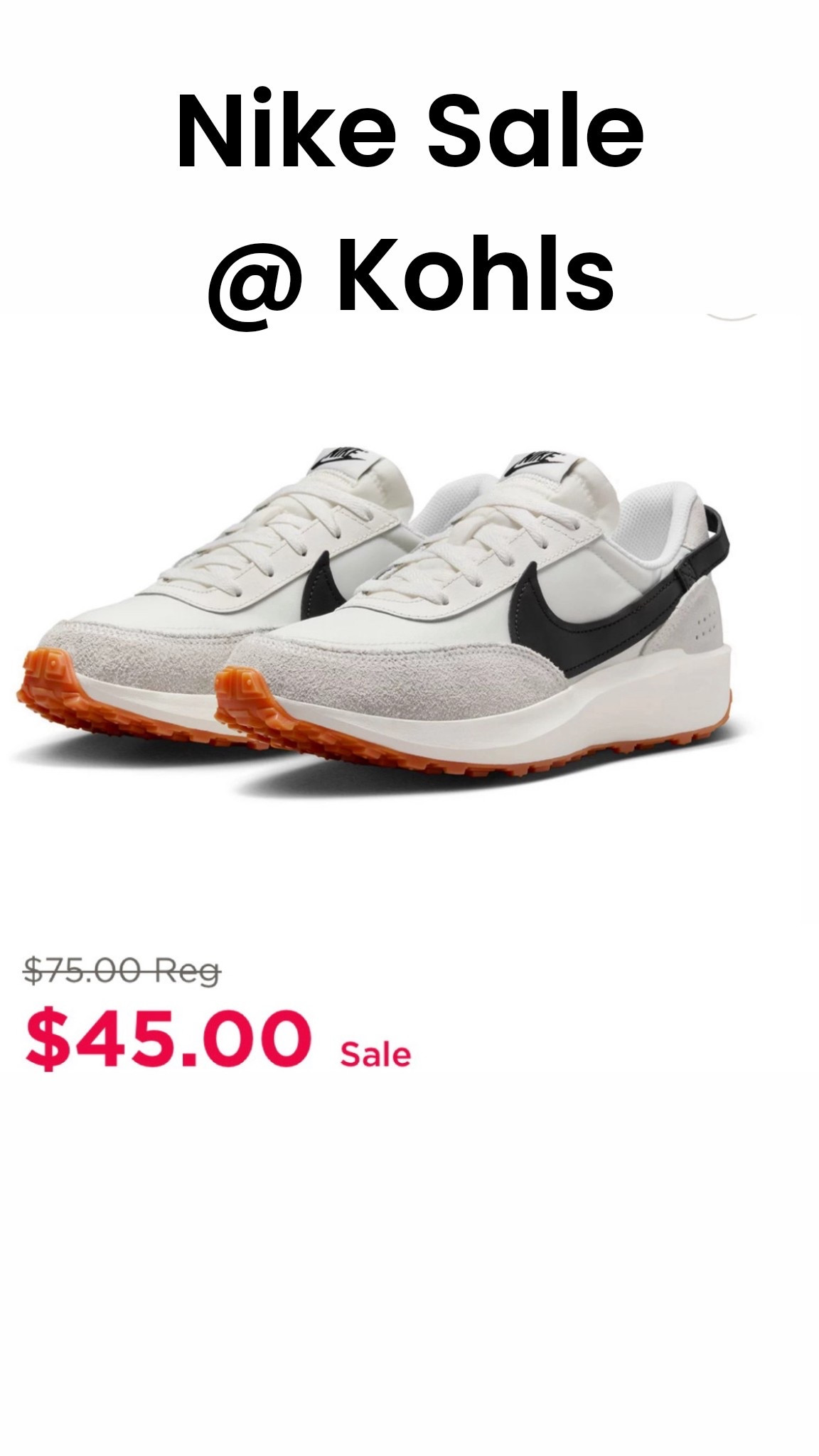 Nike waffle debut sneakers 
Nike sale 
Kohls sale 
Women’s sneakers 

#LTKFindsUnder50 #LTKActive #LTKmomlife