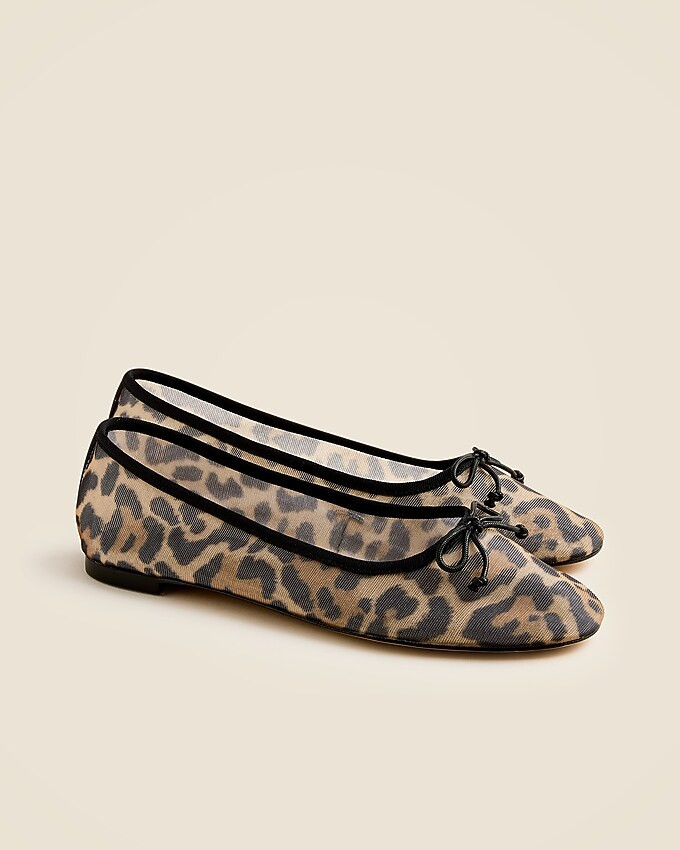 Andi ballet flats in printed mesh | J. Crew US