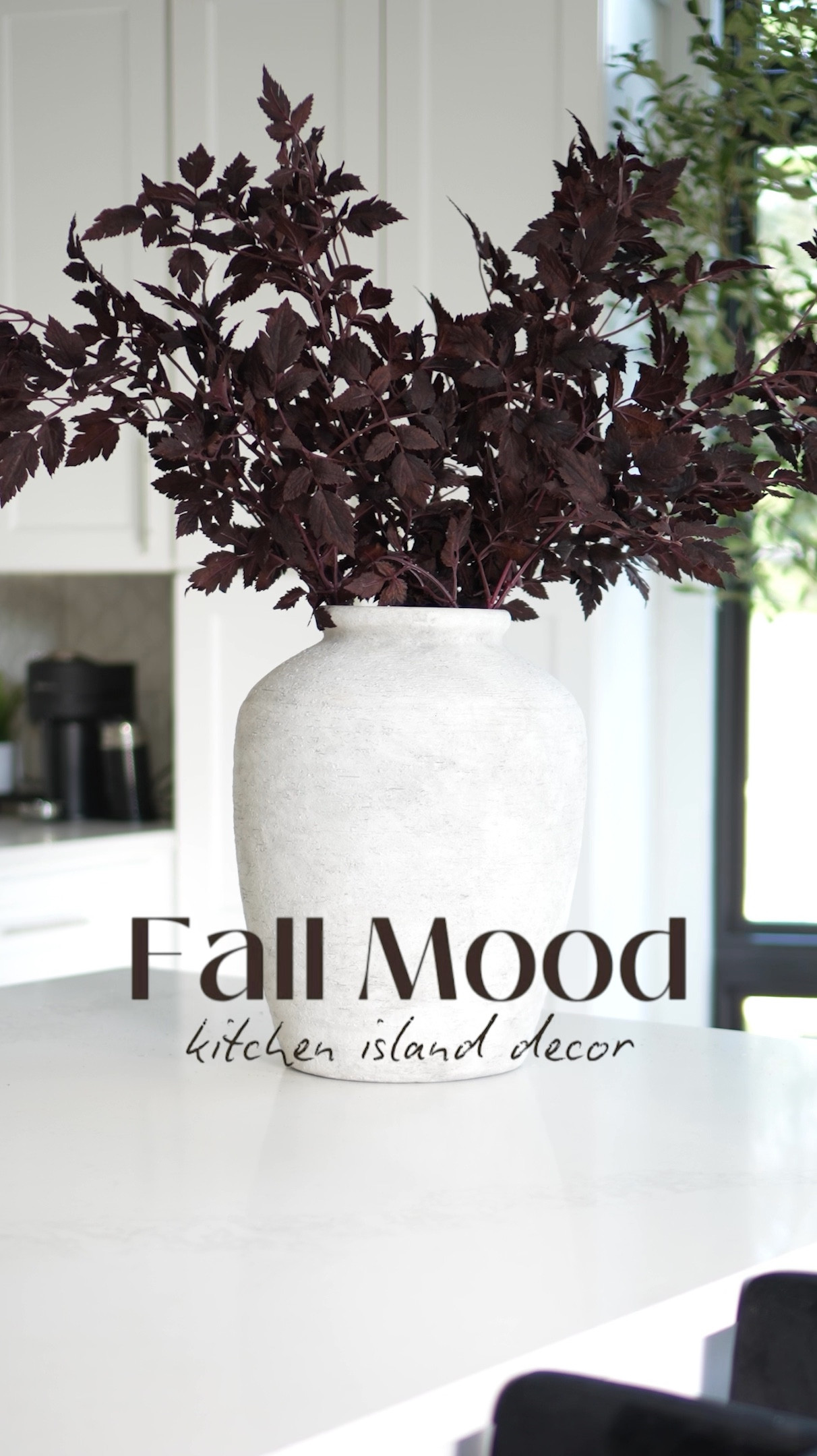 Fall Kitchen Island Decor using these beautiful deep wine colored floral stems. 

I used 4 stems & the stone vase is from Hobby Lobby (Unable to 🔗 because Hobby Lobby is not on LTK)

What color palette are you using for fall this year?

#LTKStyleTip #LTKHome #LTKFindsUnder50