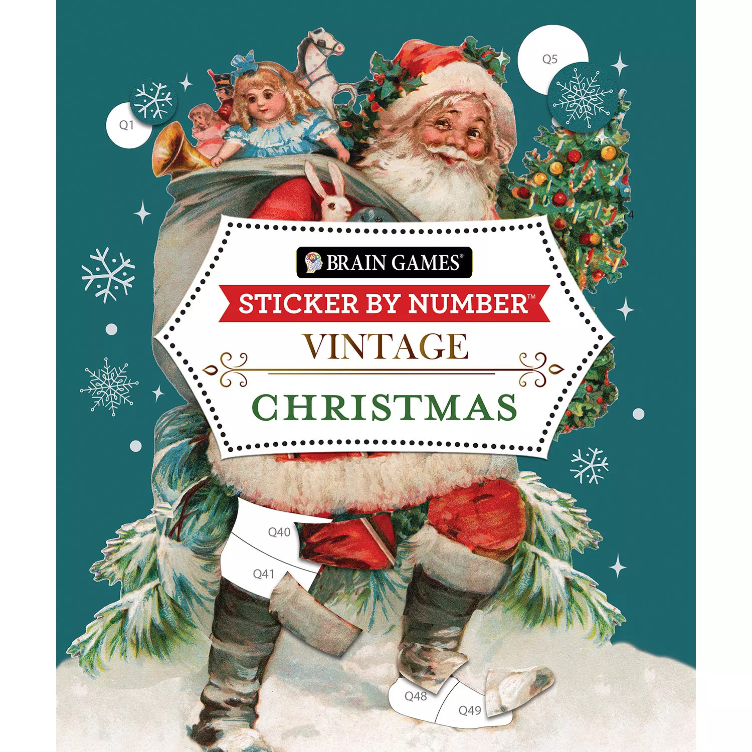 Sticker By Number: Vintage Christmas, Paperback | Sam's Club