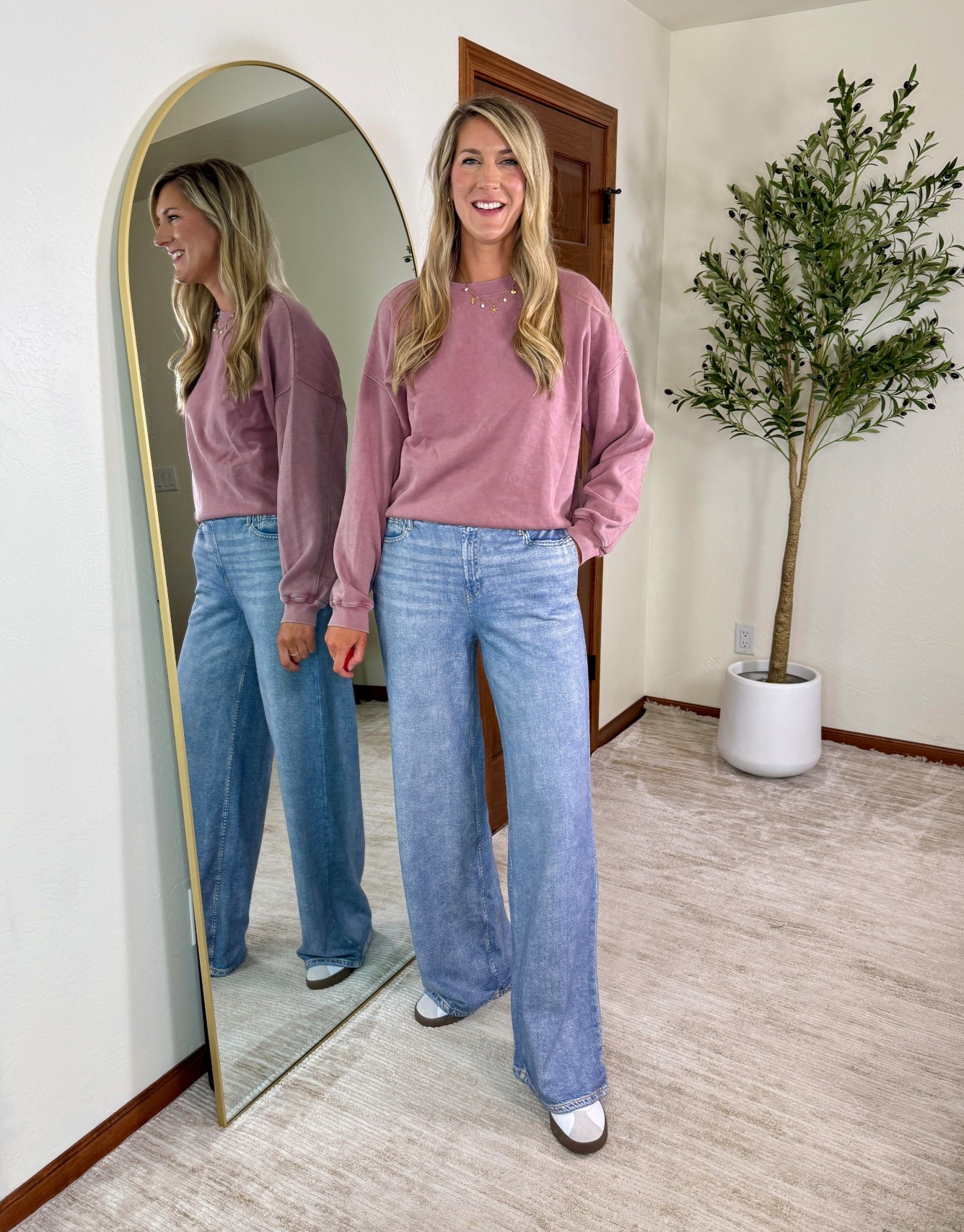 ⚠️⚠️MUST SIZE DOWN ONE- wearing small tall and I never wear a small- trust me! ⚠️⚠️
Viral Sweatpant jeans are back, fully stocked and on sale’ 

#LTKTall #LTKMidsize #LTKSaleAlert