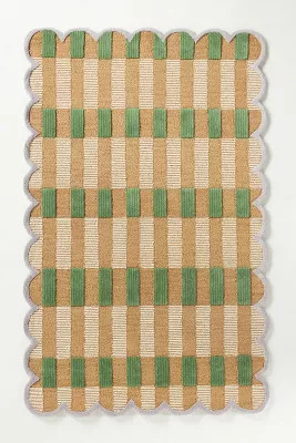 Matilda Goad & Co. Tufted Plaid Rug | Anthropologie (US)