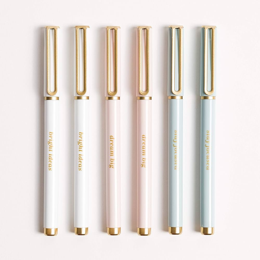 U Brands Classic Pretty Pastels Felt Pens Set, Black Ink, 6 Count, 4518A04-24 | Amazon (US)