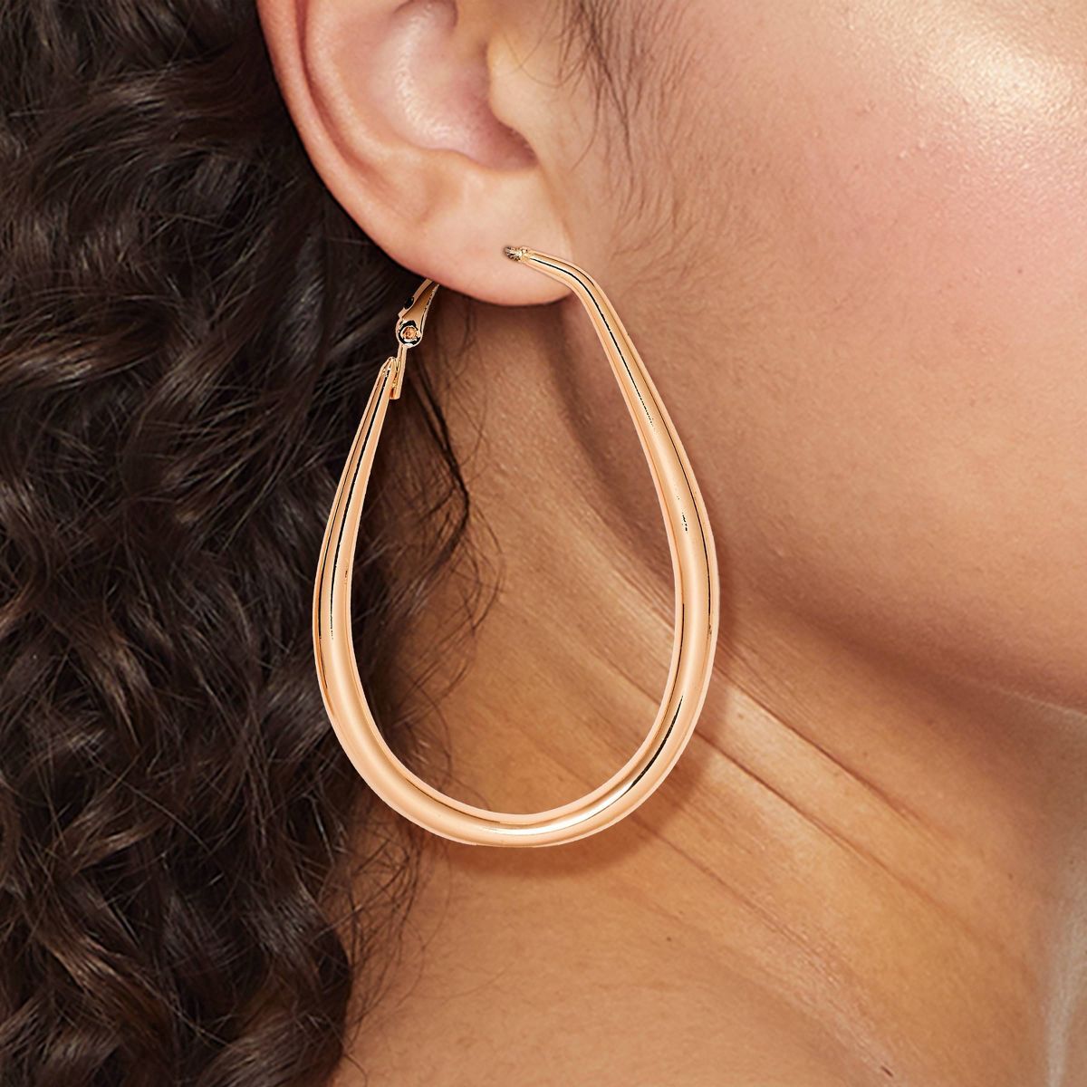 Oval Hoop Earrings - Universal Thread™ Gold | Target