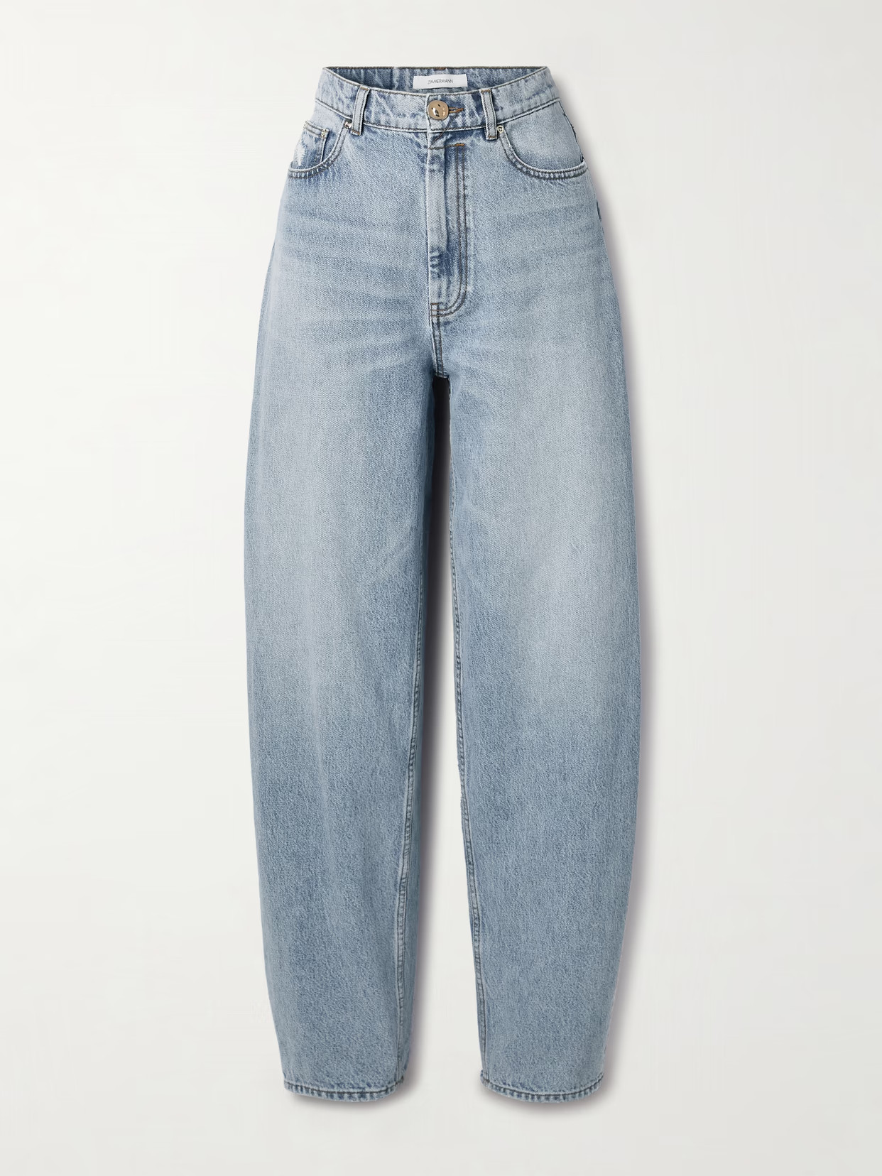 Zimmermann - Natura High-rise Tapered Jeans - Blue | NET-A-PORTER (UK & EU)
