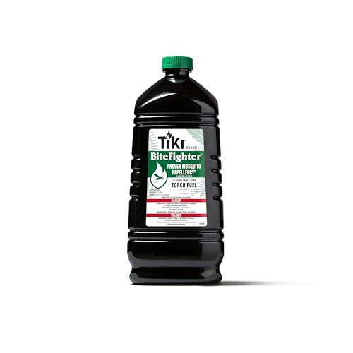 Tiki BiteFighter Mosquito Repellent Torch Fuel - 1 Gallon (128 oz.), Citronella & Cedar Formula for Mosquito Repellency, Easy Pour Bottle, Use with Torches & Table Torches, Outdoor & Backyard Use | Amazon (US)
