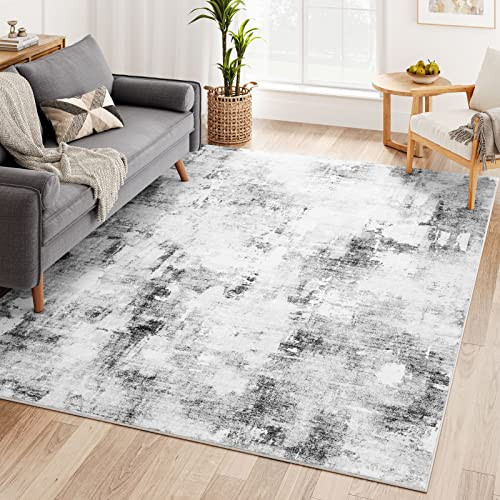 Dripex Abstract Indoor Contemporary Area Rugs, Washable 3x5 Rugs Soft Fluffy Coastal Blue Rug for... | Amazon (US)