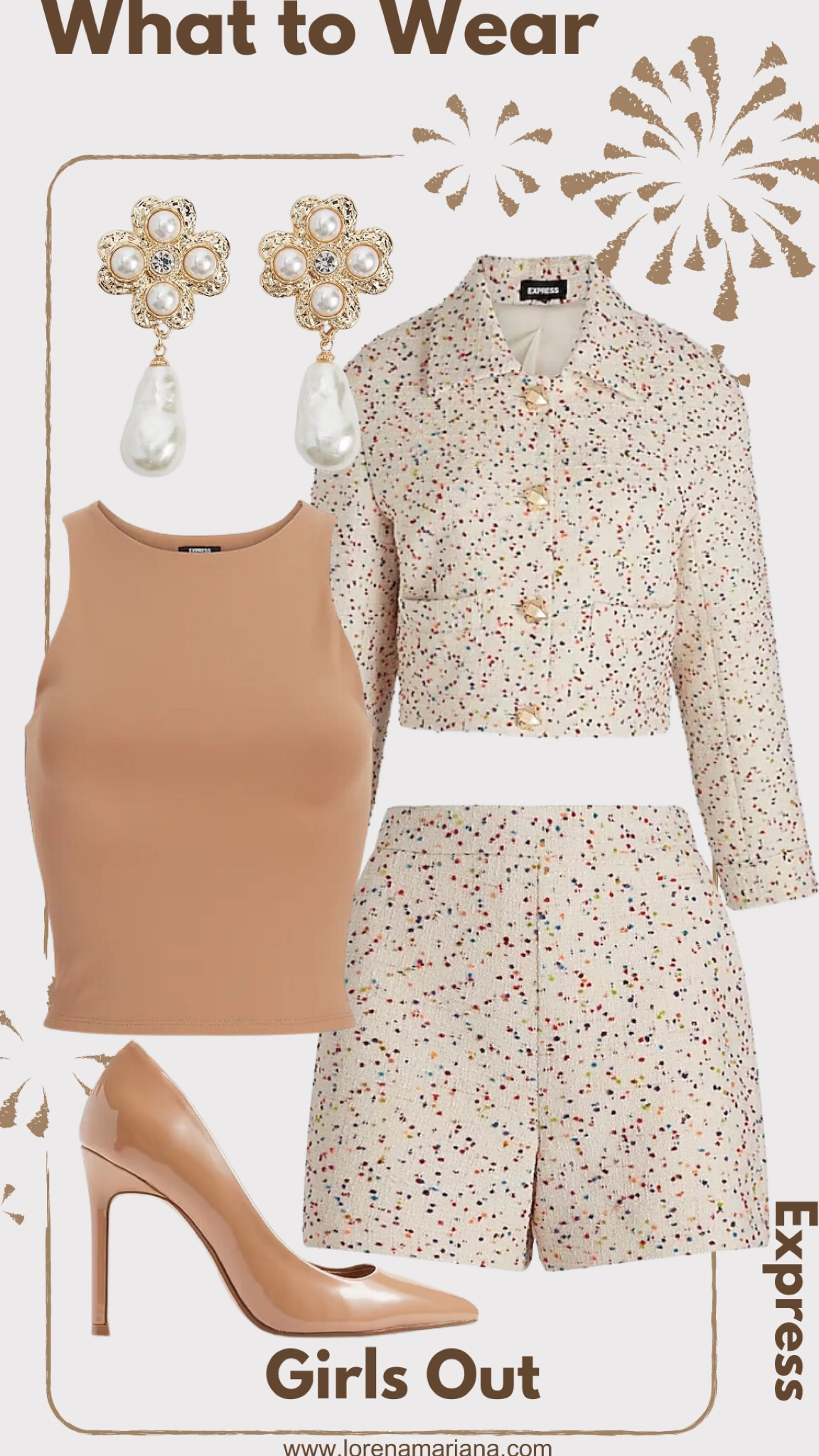 Tweed is must have in every Queen Wardrobe and this set won’t disappoint! 






Express | Set | Tweed | Tweed Jacket | Tweet Short | Pump | Nude | Pearl | Elegant | Luxury | High End | Accessories | Fashion | Chic | Cocktail | Girls Night Out | Fall | Spring | Summer | Old Money | Gift Ideas 

#LTKstyletip #LTKSeasonal #LTKshoecrush