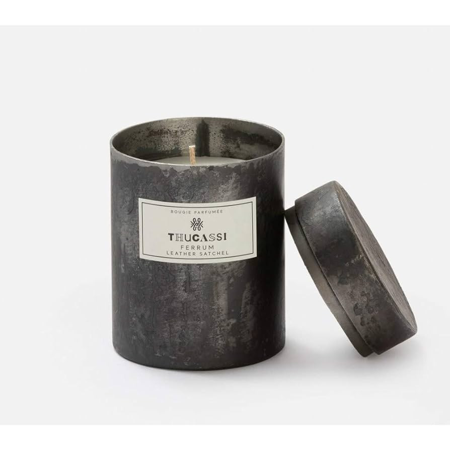 Thucassi Ferrum Candle, Mint Woods Scent, 9oz, Black Tin | Amazon (US)