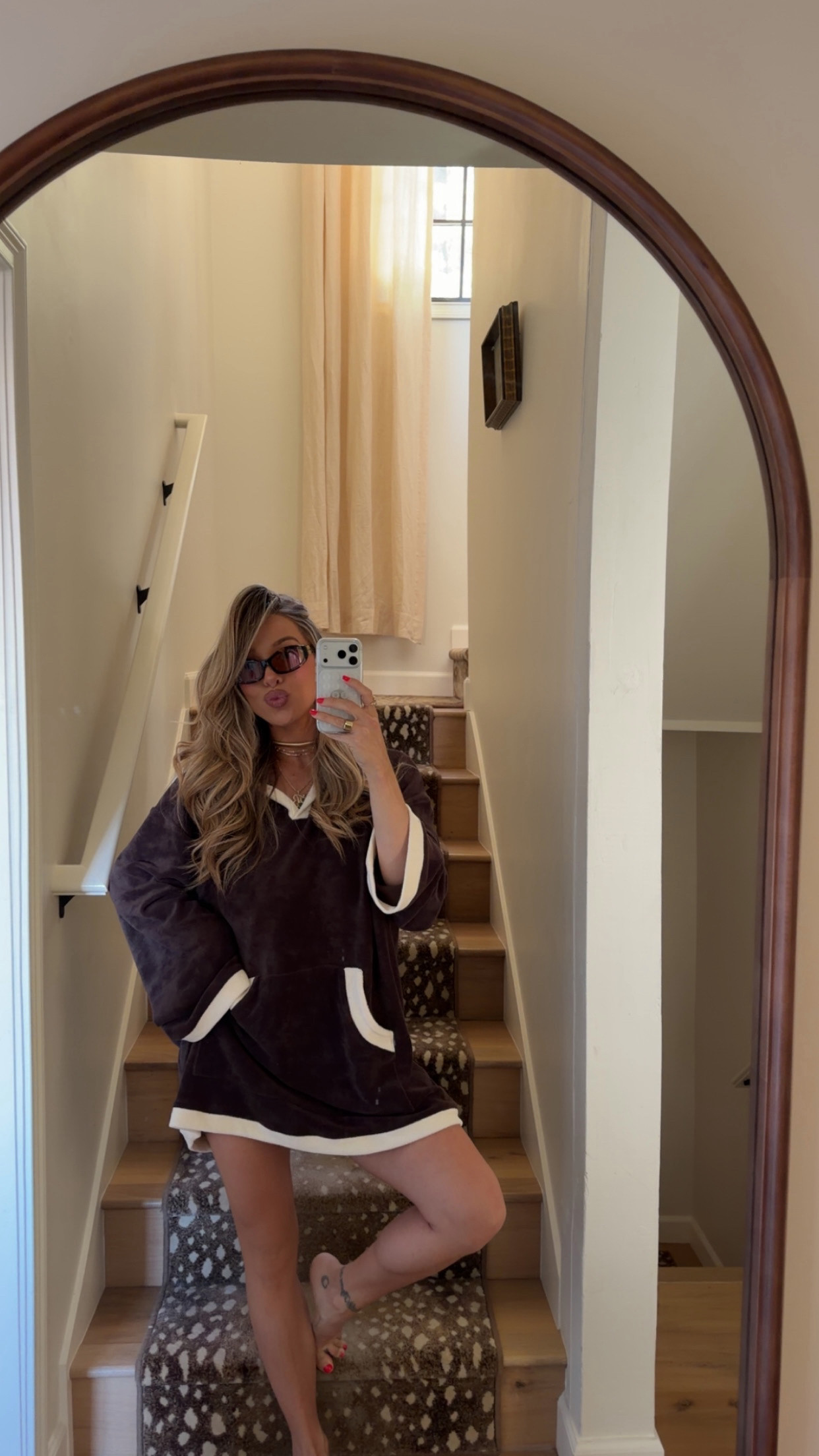 Comfy swim coverup and sunglasses! 

 #LTKgrwm #LTKootd #LTKSwim