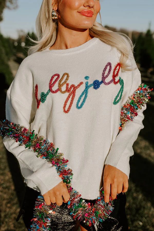 Holly Jolly Tinsel Sweater | Impressions Online Boutique
