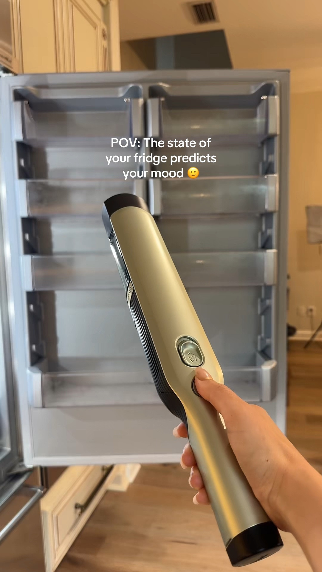 Clean fridge = calm brain 🧠✨ This thing lives on my counter now! @SharkHome #sharkwandvac #sharkhome 

#LTKKids #LTKFamily #LTKHome