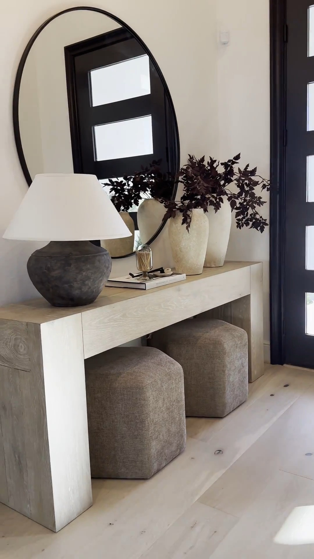 💫

Let’s talk entryway styling ☺️

To achieve balanced scaling in a room, incorporate larger accessories like vases to create visual harmony. Smaller accessories can make a space feel cluttered, as they often require more items to fill empty areas.

In larger spaces, choose larger furniture pieces, such as my 72-inch console table, which surpasses the standard length at around 60 inches. 🤎 For smaller spaces, select furniture with greater depth and height to create the illusion of larger-scale pieces. 🫶🏽

#LTKSaleAlert #LTKHome #LTKStyleTip